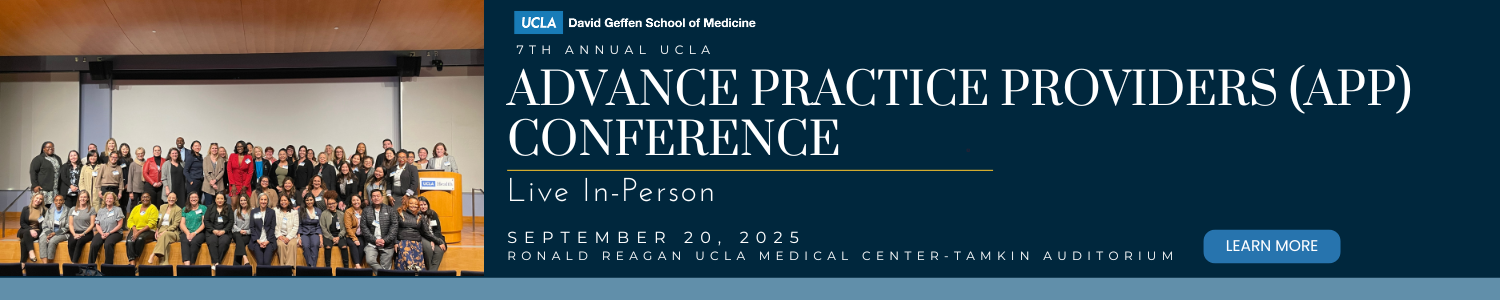 7th Annual UCLA Advance Practice Providers (APP) Conference Banner